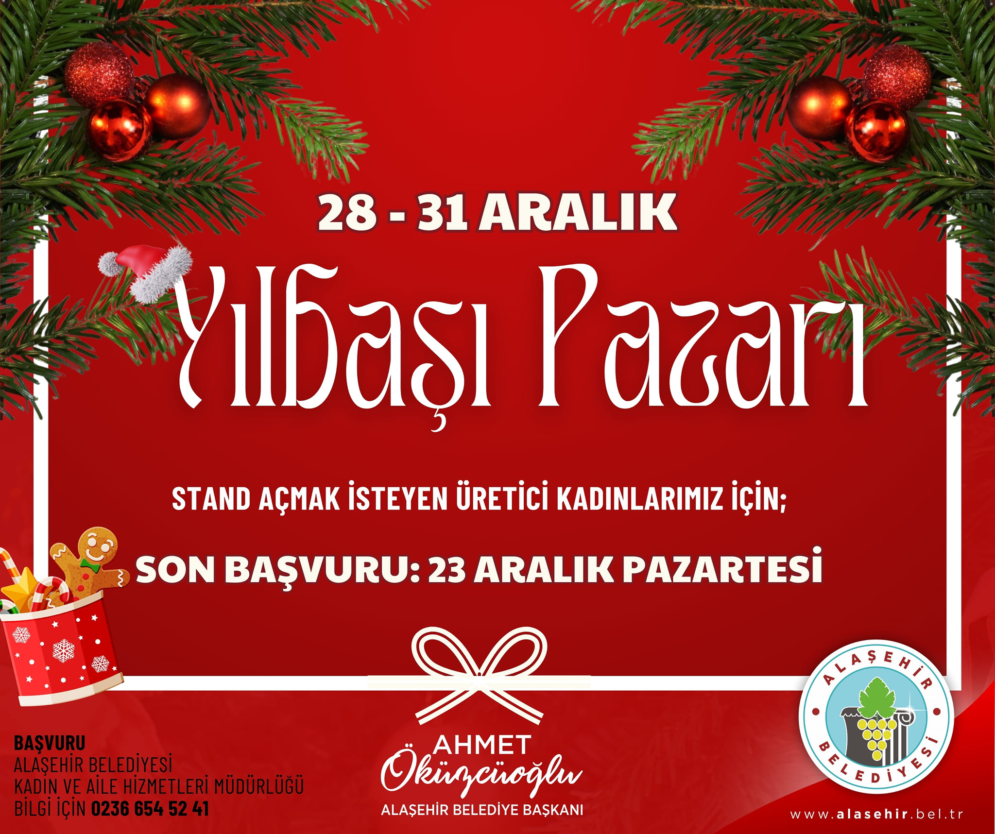 Yılbaşı Pazarı Başvuruları Başlıyor 